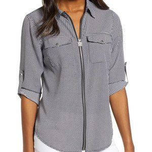 MICHAEL Michael Kors Solid Lock Zip Top